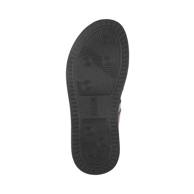 Mochi Men Brown Casual Slippers (SKU: 16-867-12-40)