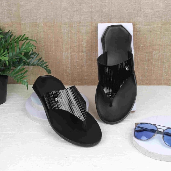 Mochi Men Black Casual Sandals (SKU: 16-869-11-40)