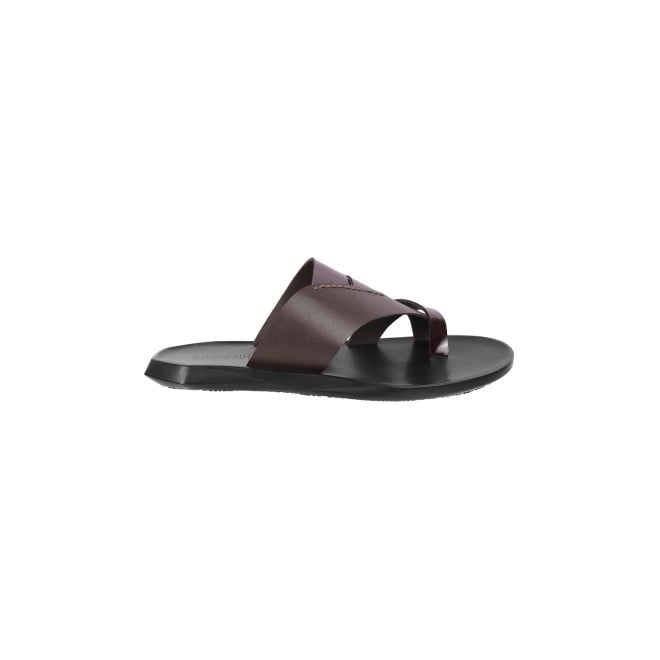 Mochi Men Brown Casual Slippers (SKU: 16-871-12-40)