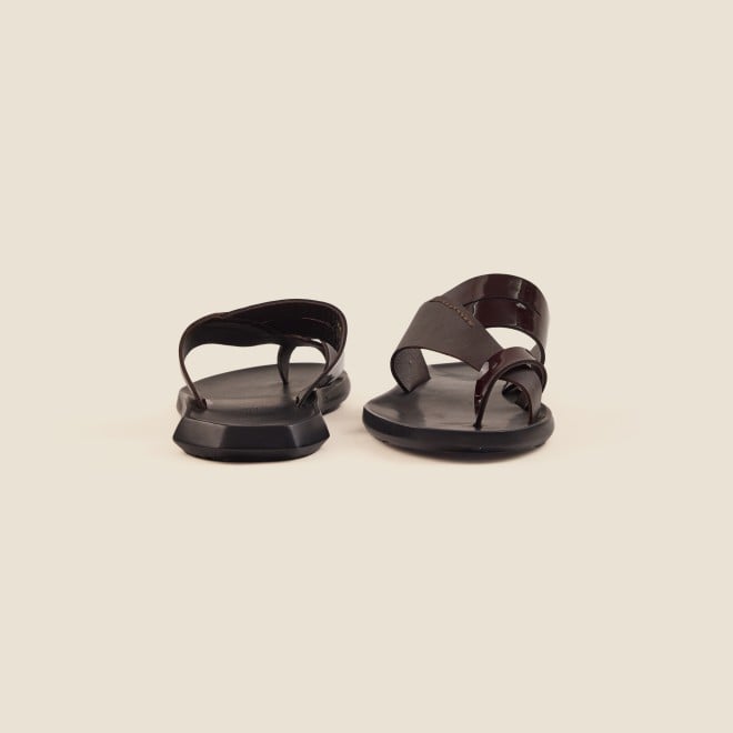 Mochi Men Brown Casual Slippers (SKU: 16-871-12-40)