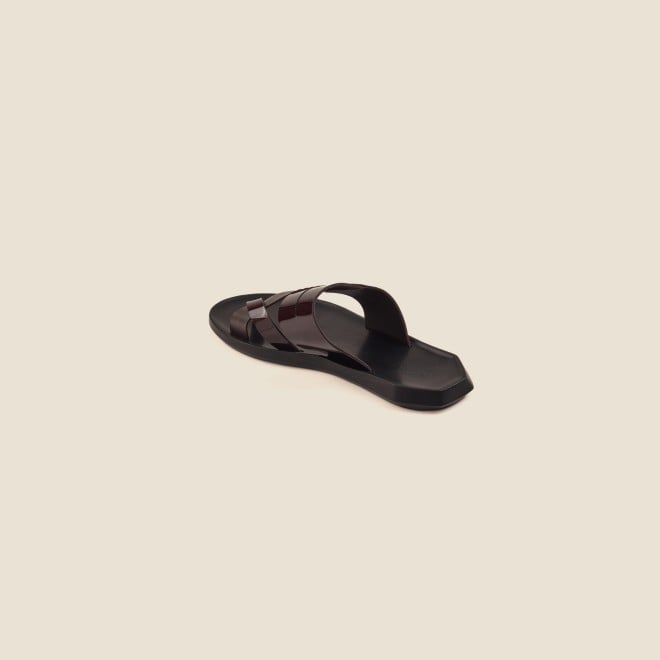 Mochi Men Brown Casual Slippers (SKU: 16-871-12-40)