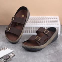 Men Brown Casual Slip-Ons