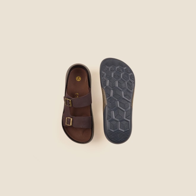 Mochi Men Brown Casual Slip-Ons (SKU: 16-872-12-40)