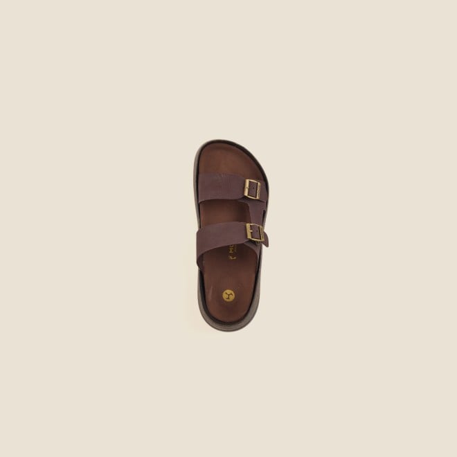 Mochi Men Brown Casual Slip-Ons (SKU: 16-872-12-40)