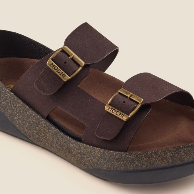 Mochi Men Brown Casual Slip-Ons (SKU: 16-872-12-40)