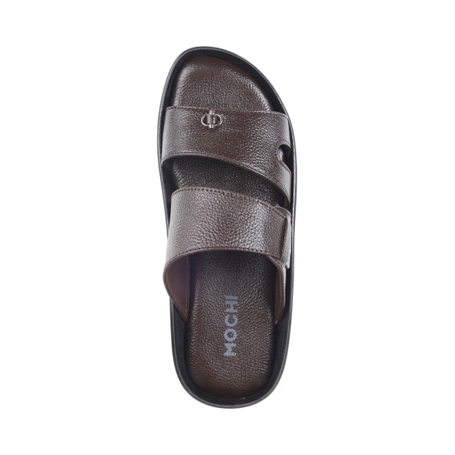 Mochi Men Brown Casual Slippers (SKU: 16-877-12-40)