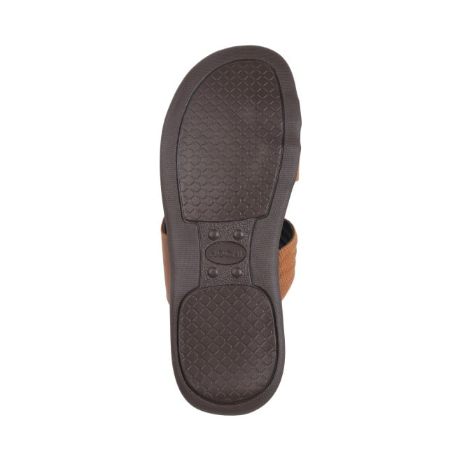 Mochi Men Tan Casual Slippers (SKU: 16-878-23-40)