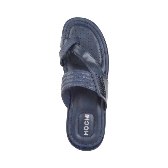 Mochi Men Blue Casual Slippers (SKU: 16-878-45-40)