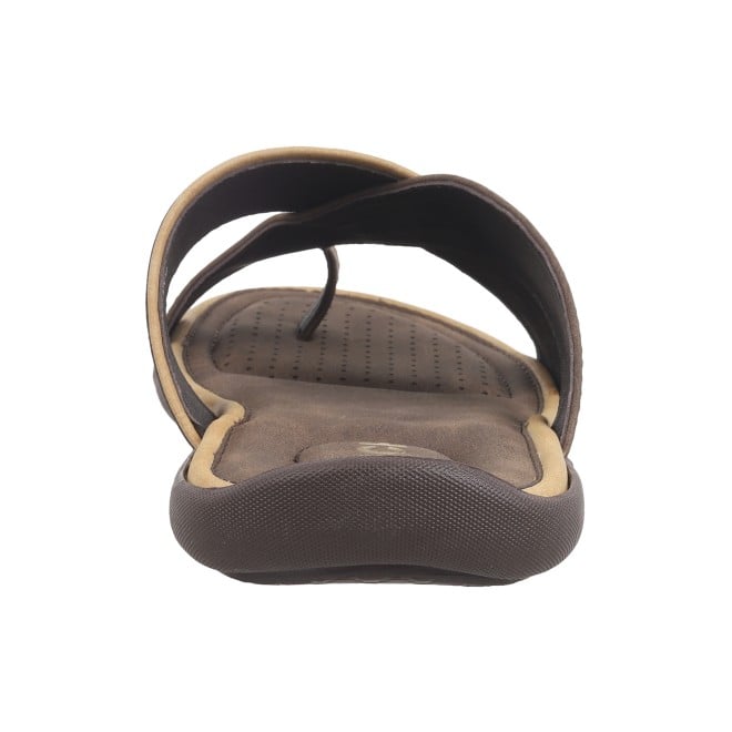 Mochi Men Brown Casual Slippers (SKU: 16-879-12-40)