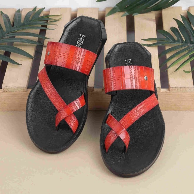 Mochi Men Orange Casual Slippers (SKU: 16-882-25-41)