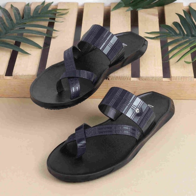 Mochi Men Blue Casual Slippers (SKU: 16-882-45-40)