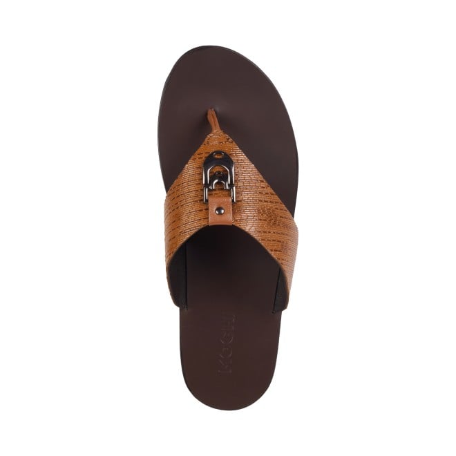 Mochi Men Tan Casual Slippers (SKU: 16-884-23-40)