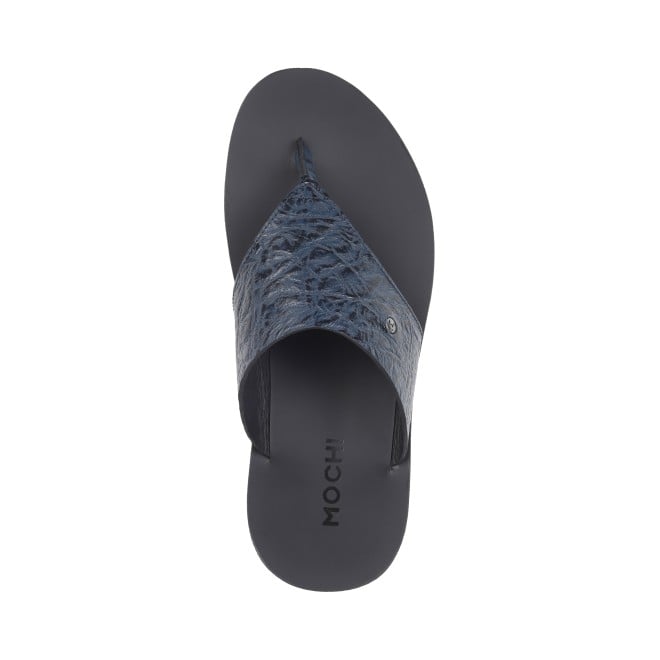 Mochi Men Blue Casual Slippers (SKU: 16-892-45-40)