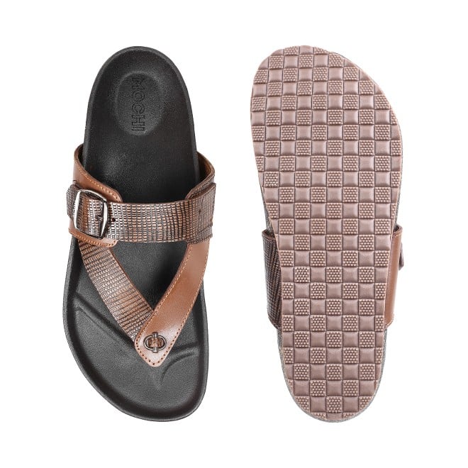 Mochi Men Tan Casual Slippers (SKU: 16-900207-23-39)