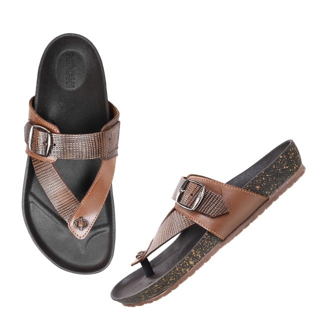 Mochi Men Tan Casual Slippers (SKU: 16-900207-23-39)