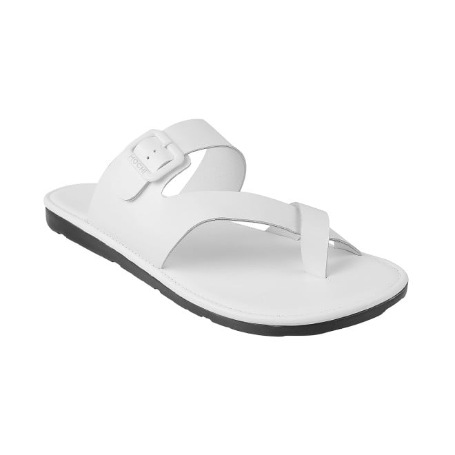Mochi Men White Casual Slippers