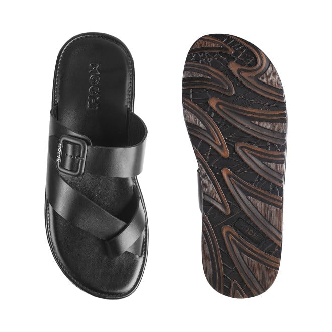 Mochi Men Black Casual Slippers (SKU: 16-900519-11-41)
