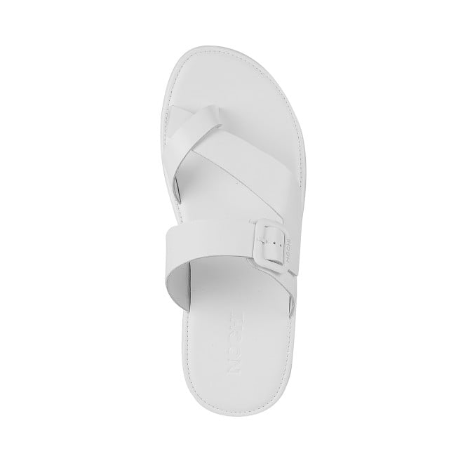 Mochi Men White Casual Slippers (SKU: 16-900519-16-42)