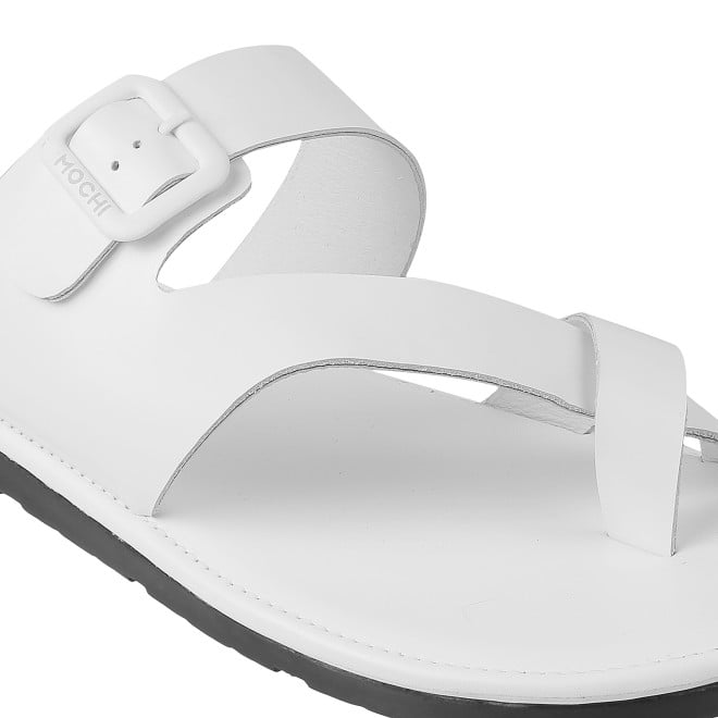 Mochi Men White Casual Slippers (SKU: 16-900519-16-42)