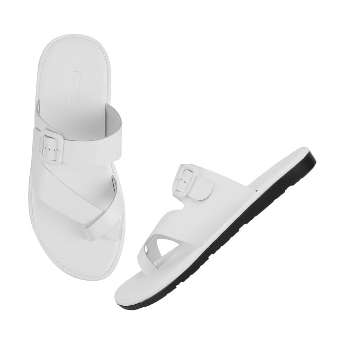 Mochi Men White Casual Slippers (SKU: 16-900519-16-42)