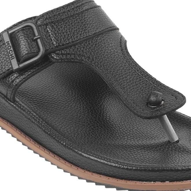 Mochi Men Black Casual Slippers (SKU: 16-900852-11-40)