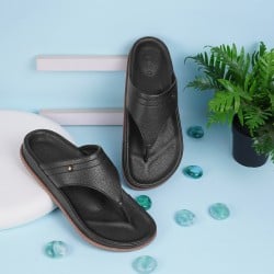 Men Black Casual Slippers