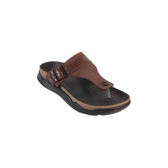 Mochi Men Brown Casual Slippers (SKU: 16-900908-12-40)