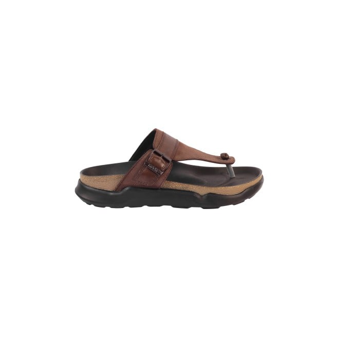 Mochi Men Brown Casual Slippers (SKU: 16-900908-12-40)