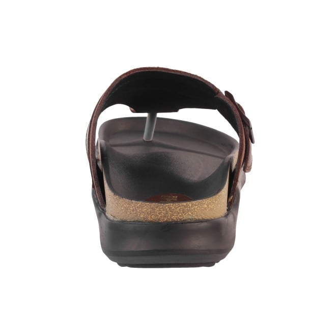 Mochi Men Brown Casual Slippers (SKU: 16-900908-12-40)