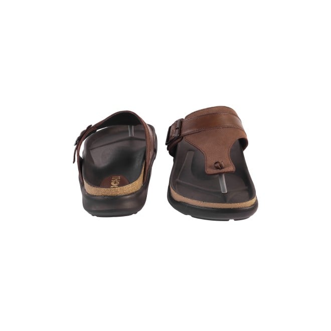Mochi Men Brown Casual Slippers (SKU: 16-900908-12-40)