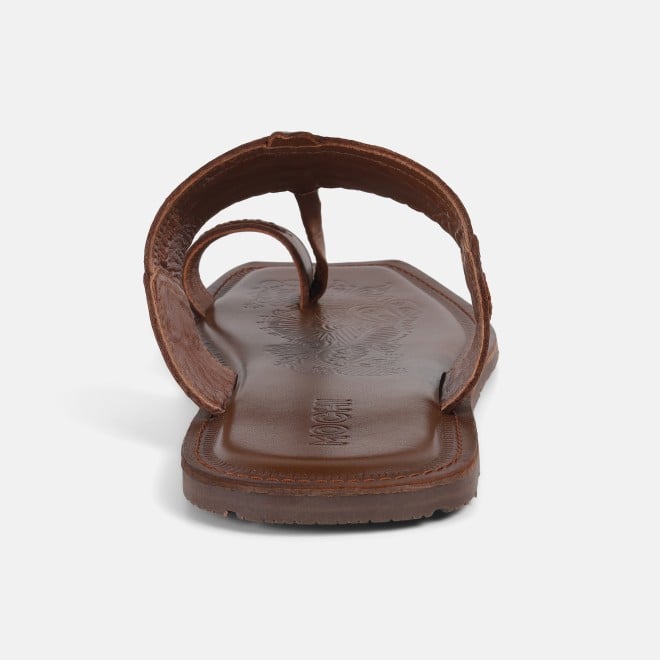 Mochi Men Tan Ethnic Kolhapuris (SKU: 16-901047-23-40)