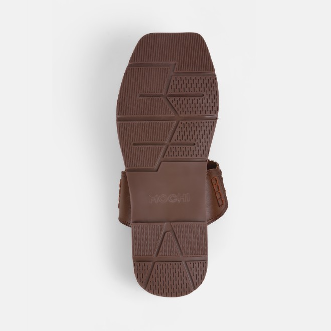 Mochi Men Tan Ethnic Kolhapuris (SKU: 16-901047-23-40)