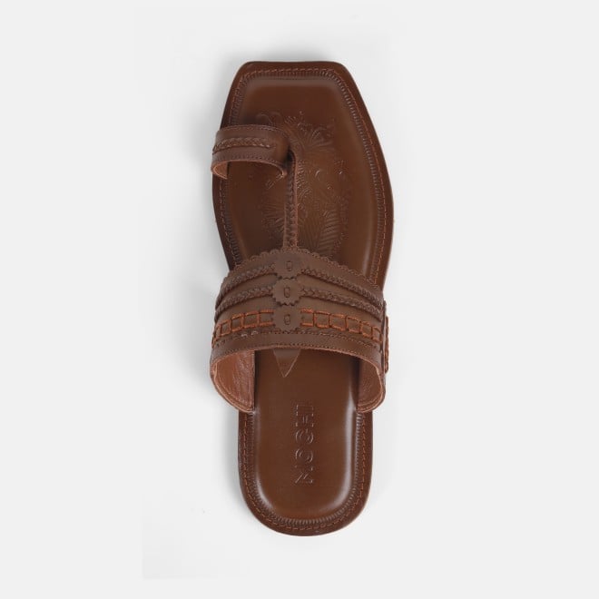 Mochi Men Tan Ethnic Kolhapuris (SKU: 16-901047-23-40)