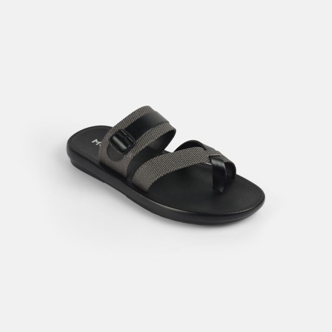 Mochi Men Black Casual Slippers (SKU: 16-901217-11-40)