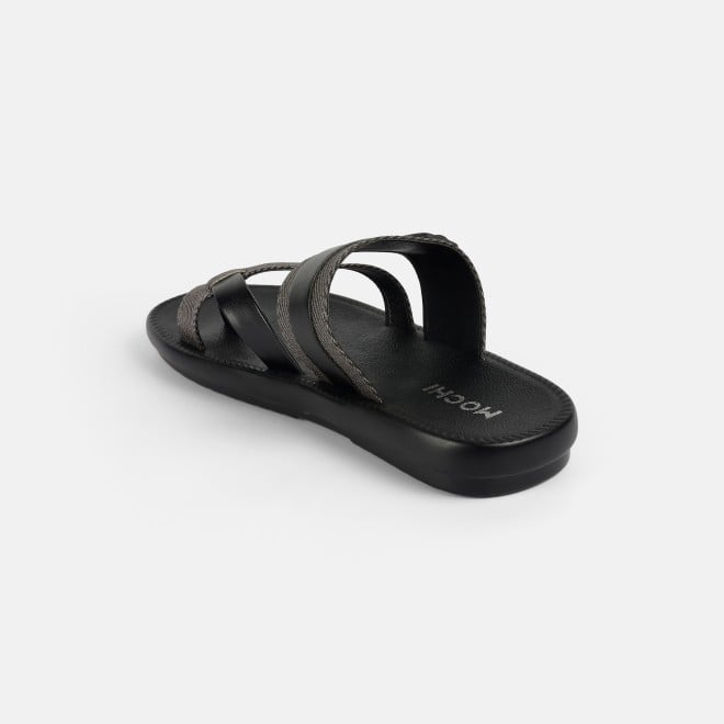 Mochi Men Black Casual Slippers (SKU: 16-901217-11-40)