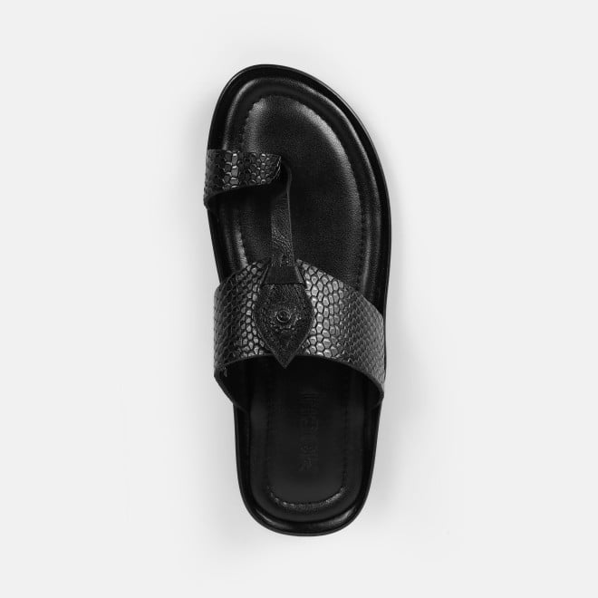 Mochi Men Black Ethnic Kolhapuris (SKU: 16-901267-11-42)