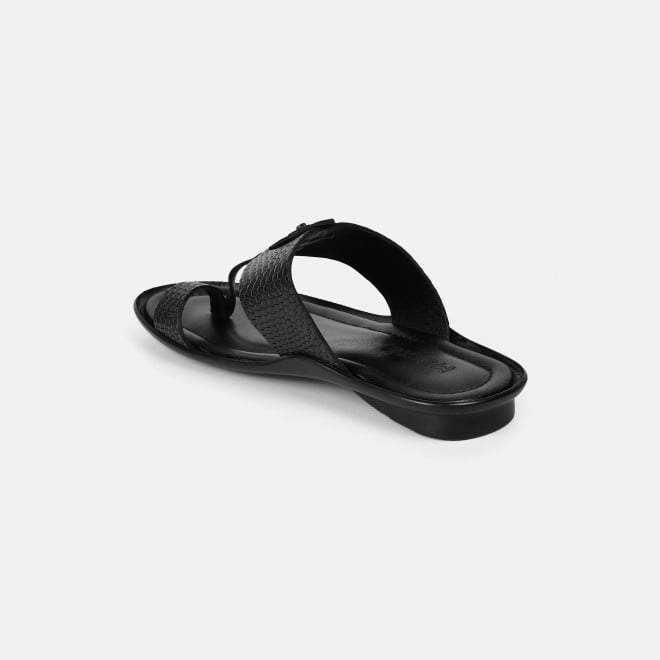 Mochi Men Black Ethnic Kolhapuris (SKU: 16-901267-11-42)