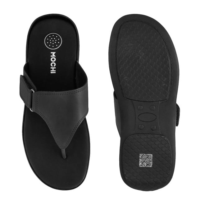 Mochi Men Black Casual Thong (SKU: 16-906393-11-39)