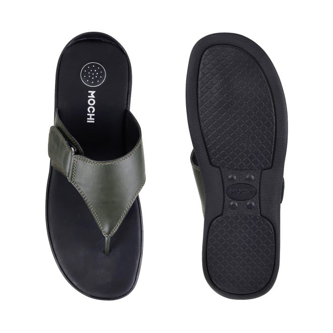 Mochi Men Olive Casual Thong (SKU: 16-906393-49-39)