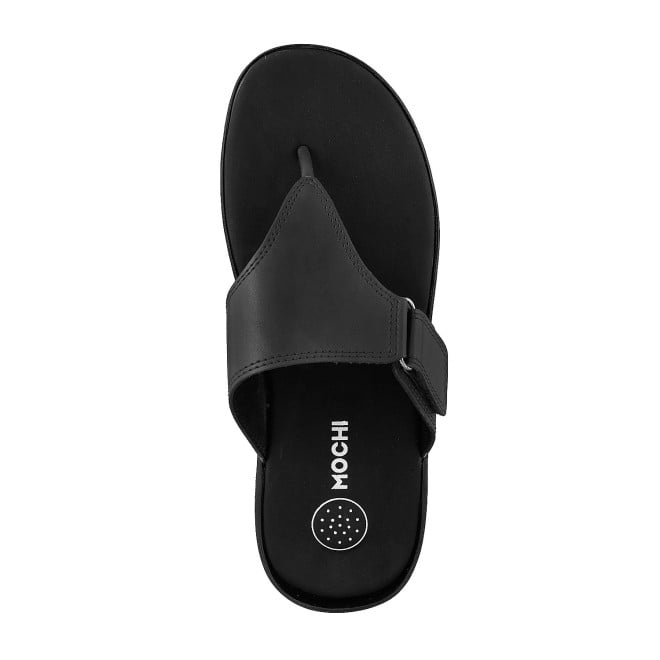 Mochi Men Black Casual Thong (SKU: 16-906393-11-39)