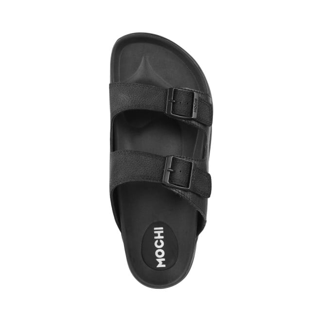 Mochi Men Black Casual Slippers (SKU: 16-907-11-40)