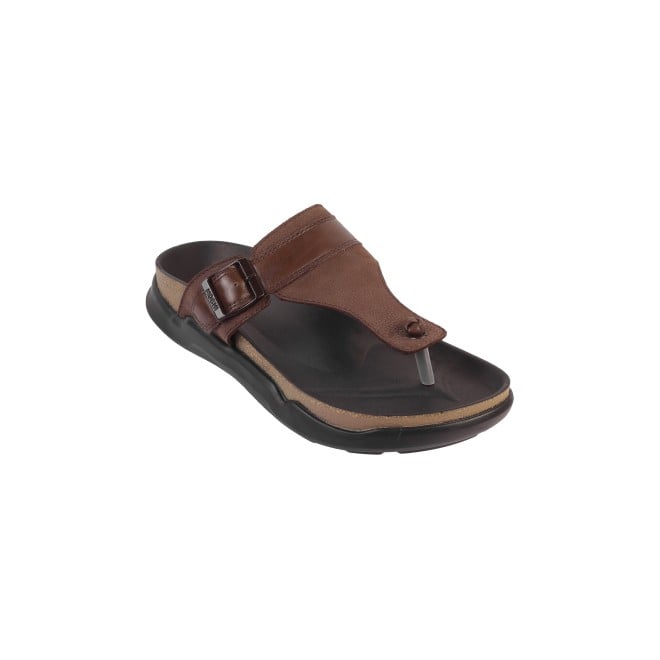 Mochi Men Brown Casual Slippers (SKU: 16-908-12-40)