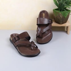 Men Brown Casual Slippers