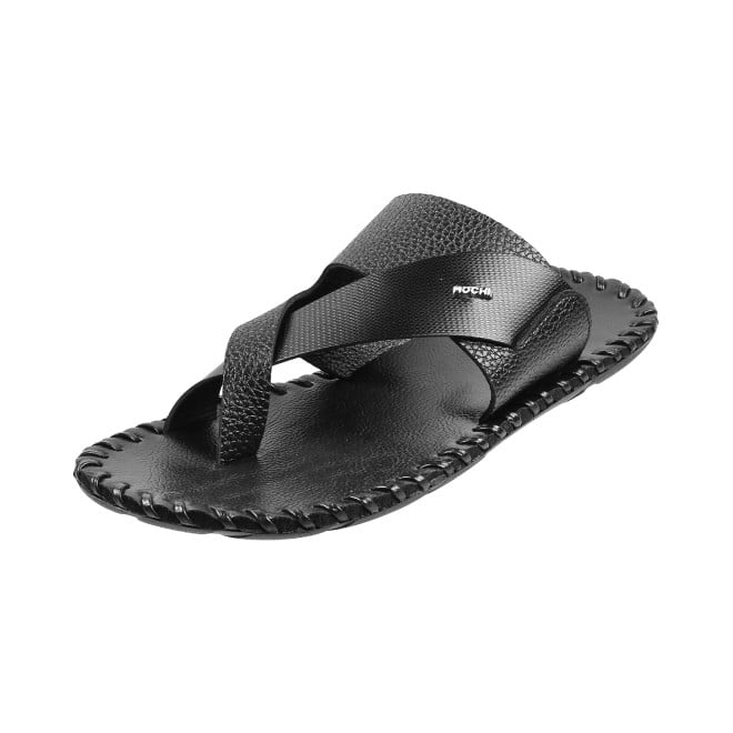 Mochi Men Black Ethnic Chappals (SKU: 16-909779-11-39)