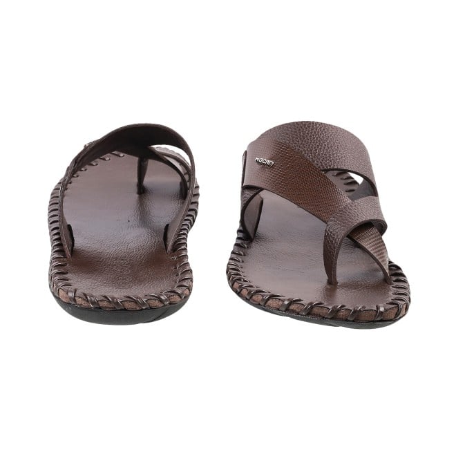 Mochi Men Brown Ethnic Chappals (SKU: 16-909779-12-39)