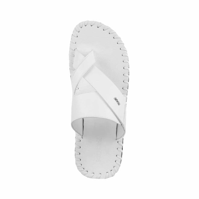 Mochi Men White Ethnic Chappals (SKU: 16-909779-16-39)