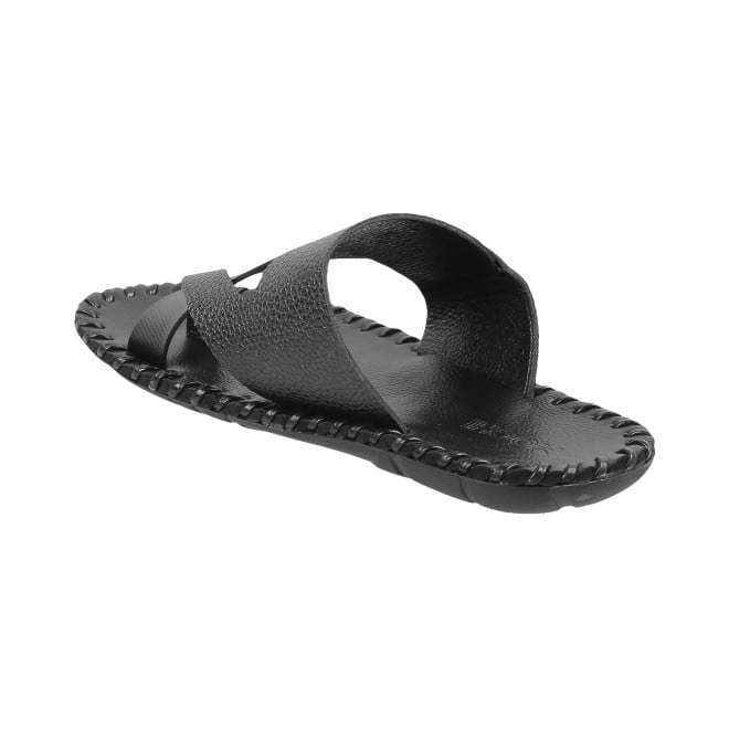 Mochi Men Black Ethnic Chappals (SKU: 16-909779-11-39)