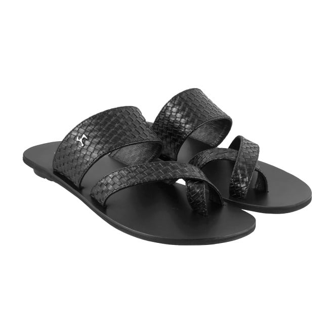 Mochi Men Black Formal Slippers