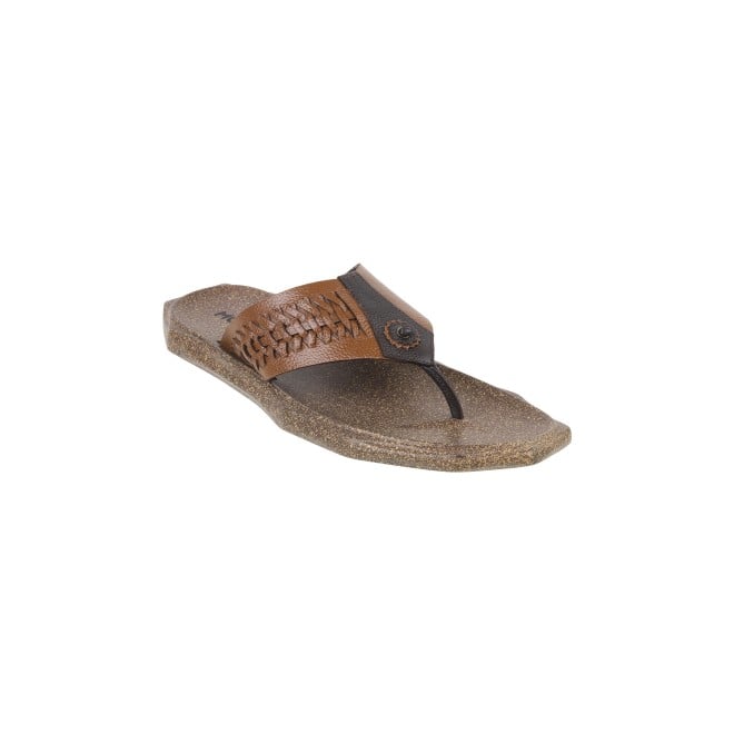 Mochi Men Tan Casual Slippers (SKU: 16-918-23-42)