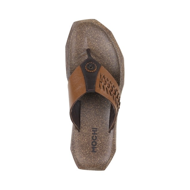 Mochi Men Tan Casual Slippers (SKU: 16-918-23-42)